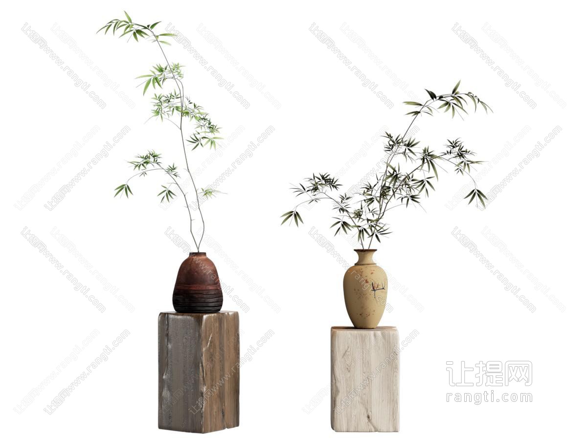 竹子花瓶 侘寂花瓶花艺