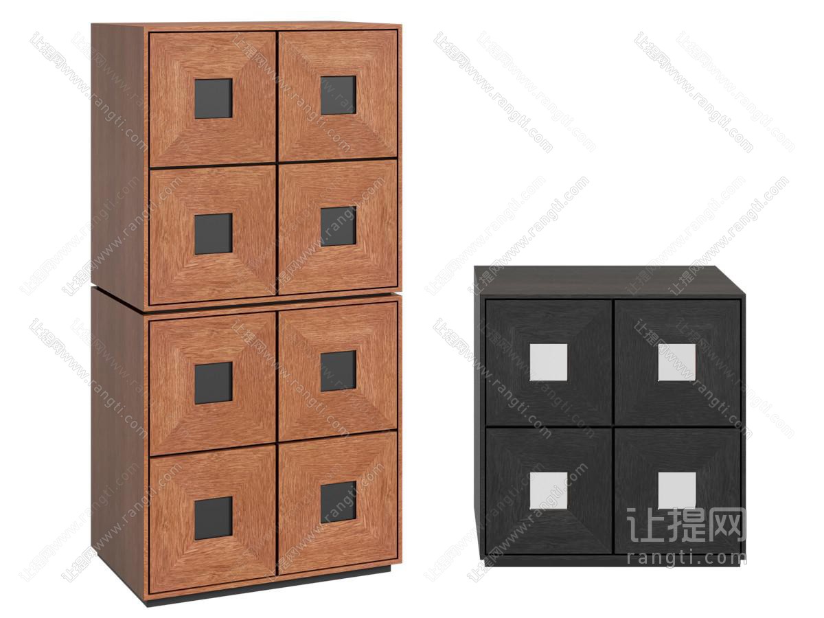 中古复古斗柜 五斗柜 边柜 矮柜 卡门柜 组合柜