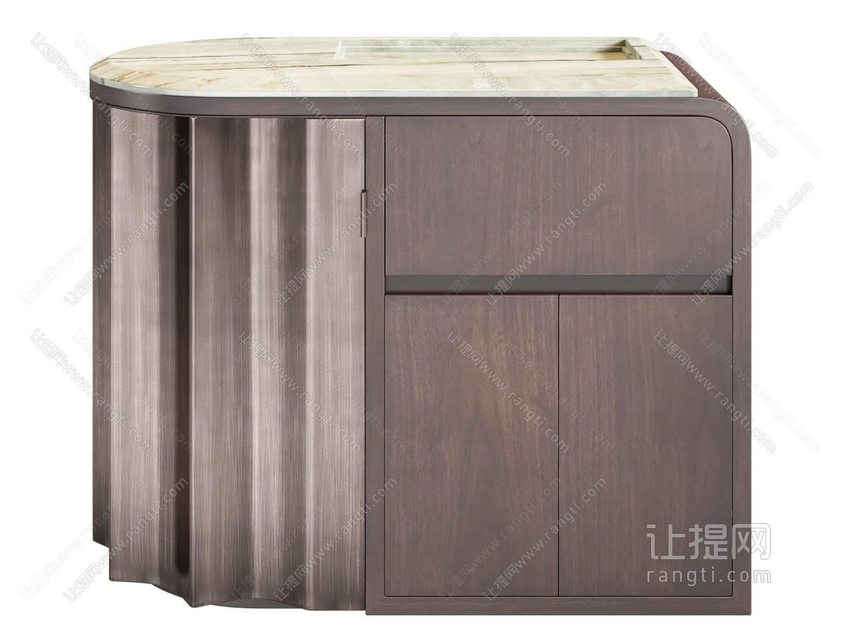 现代茶水柜