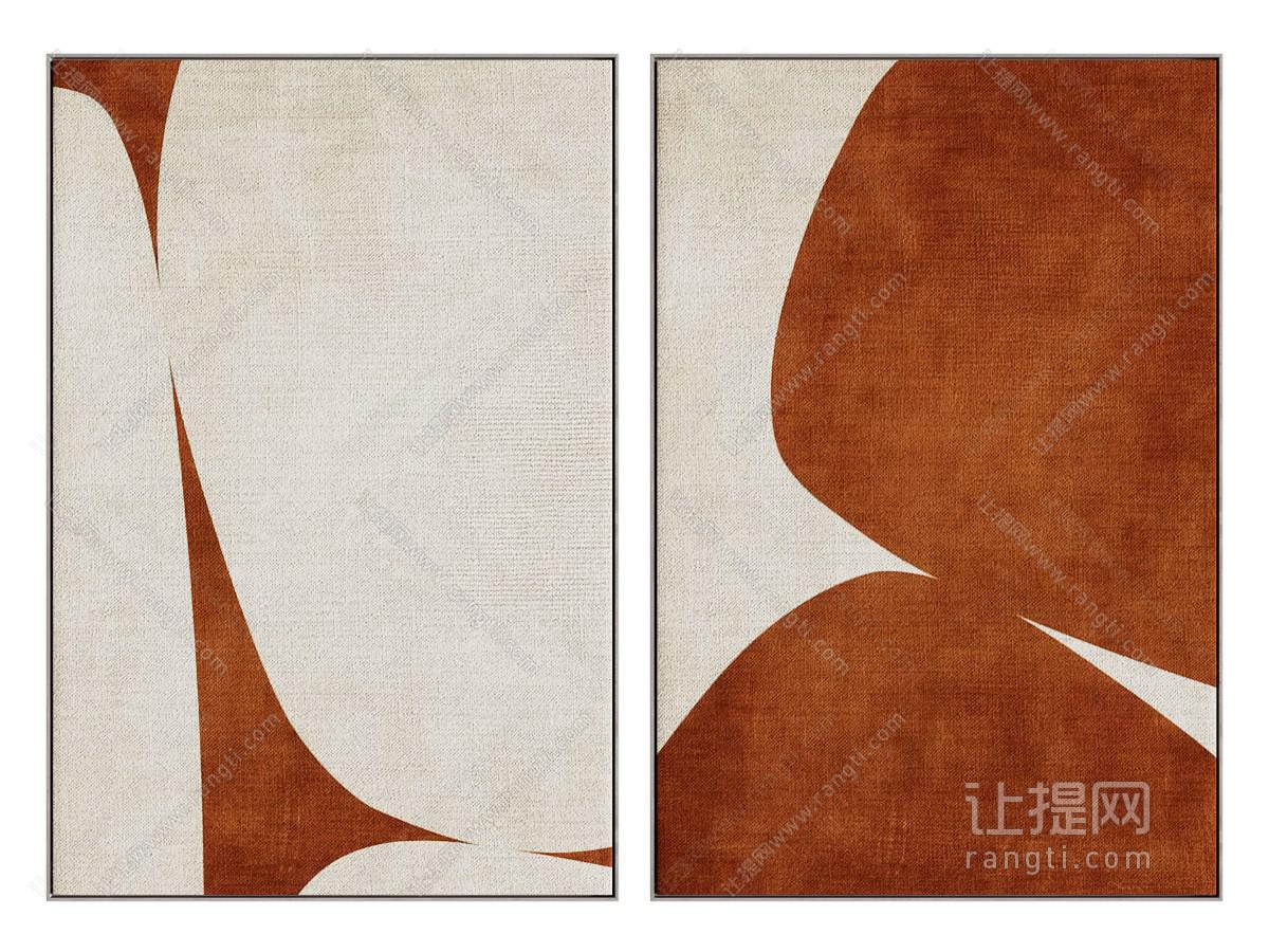 肌理画 抽象画 装饰画