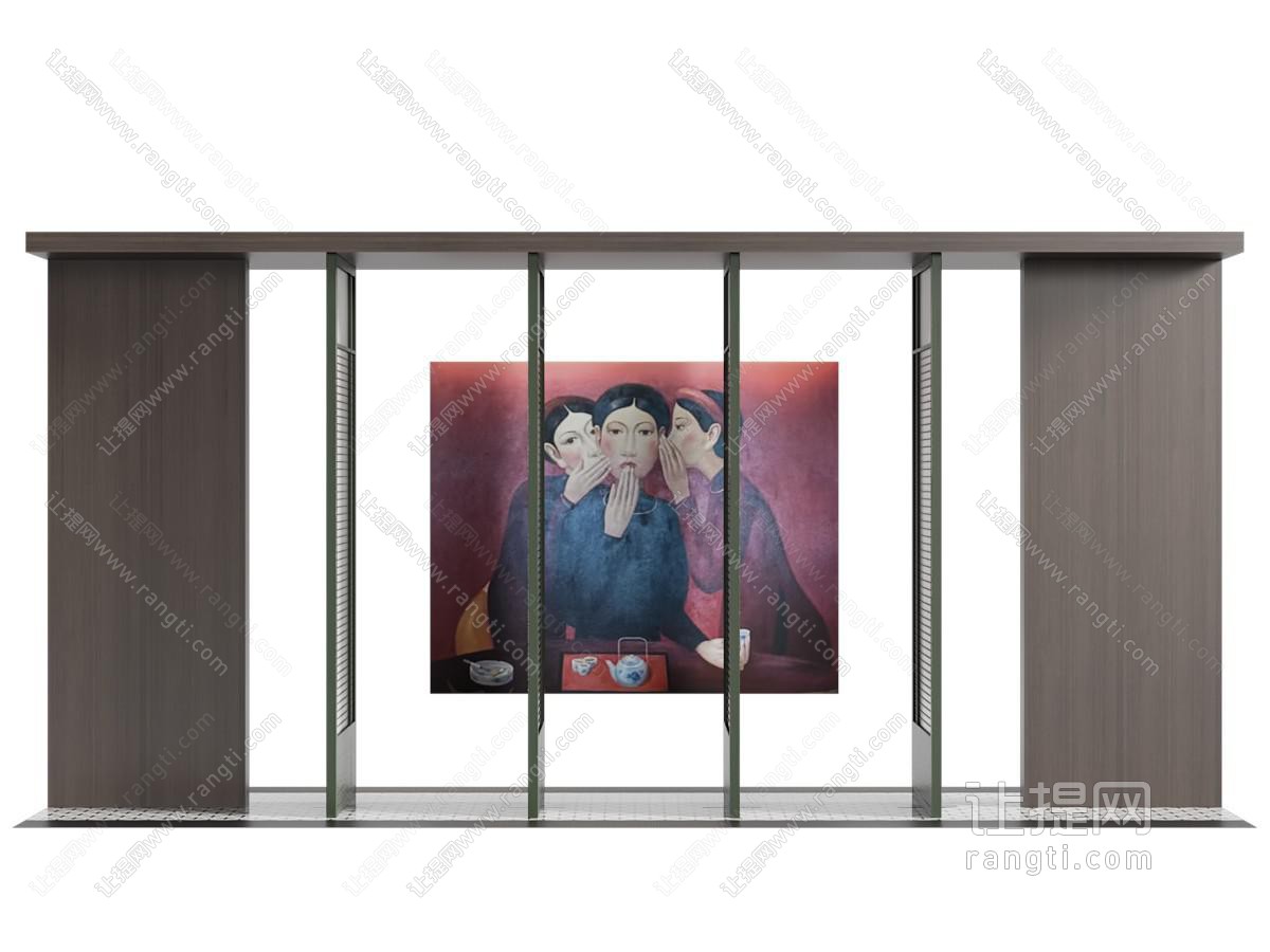 复古现代折叠门