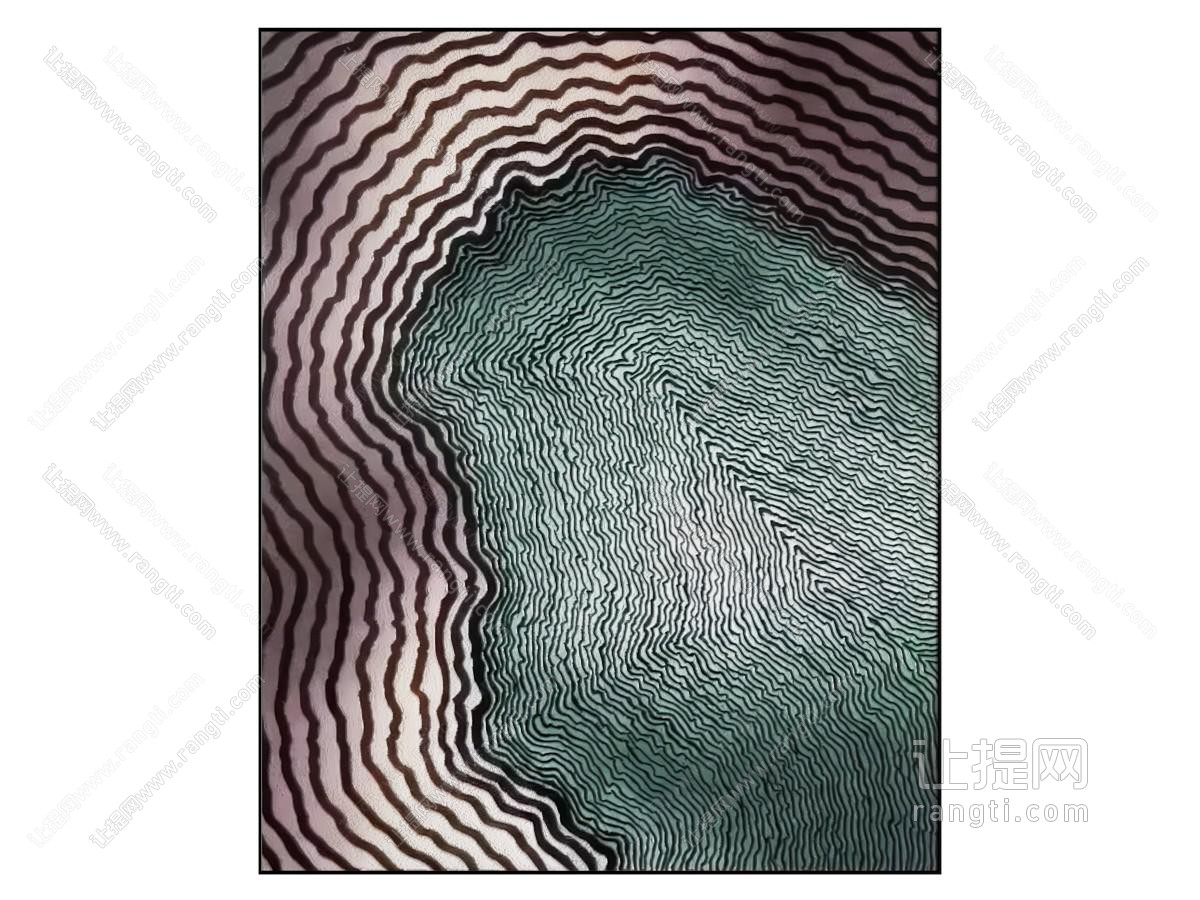 意式轻奢挂画 油画