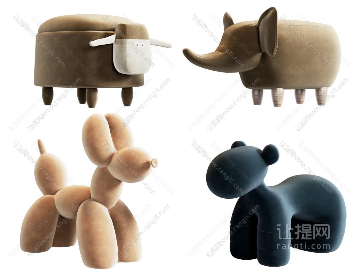 现代沙发凳