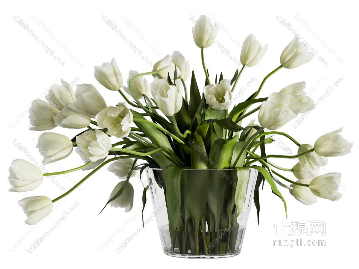 现代花瓶花卉