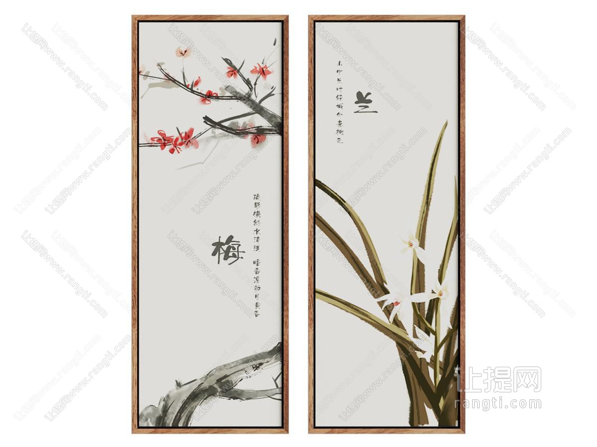 新中式装饰挂画