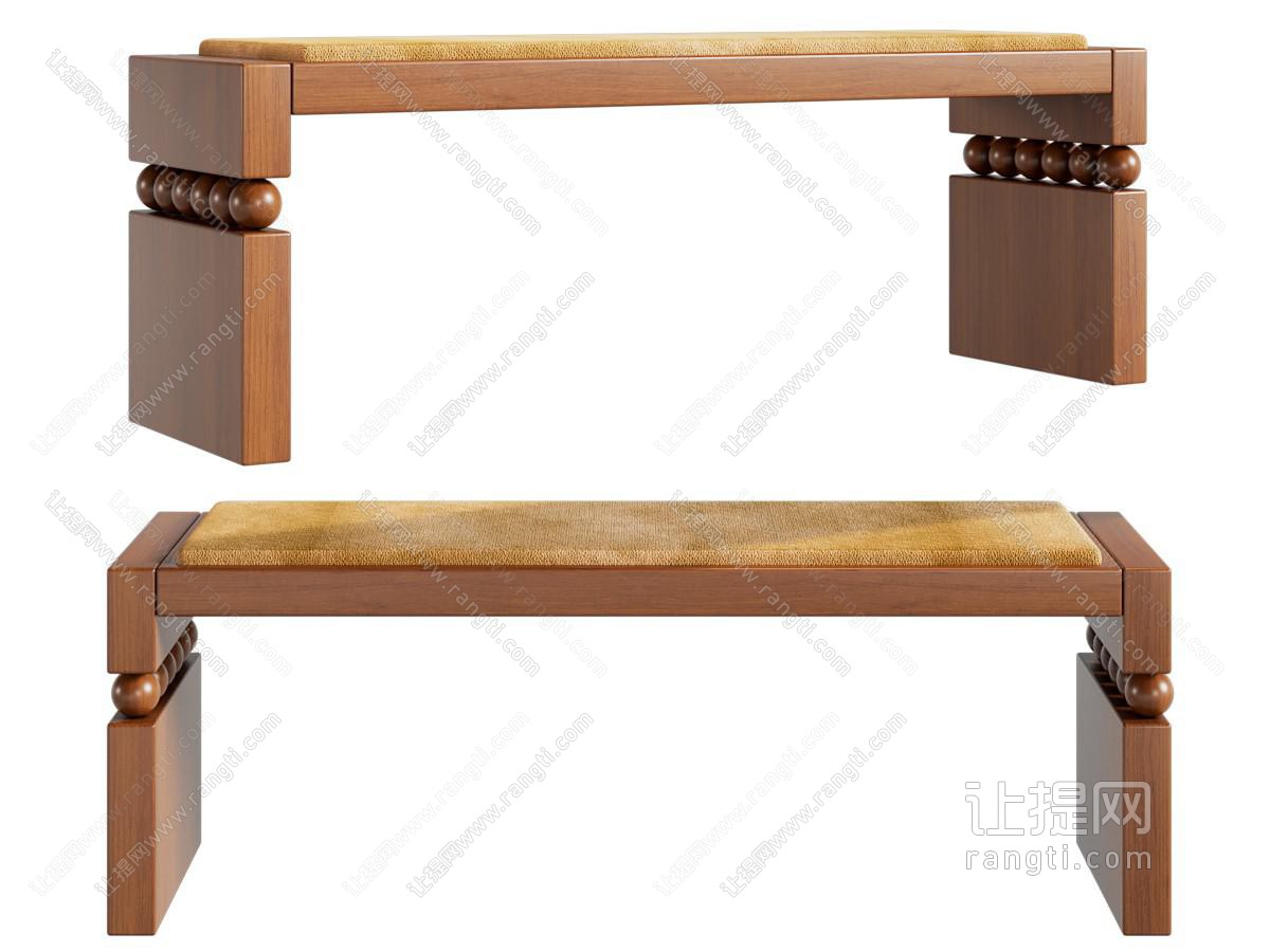 中古风凳子 长凳 换鞋凳