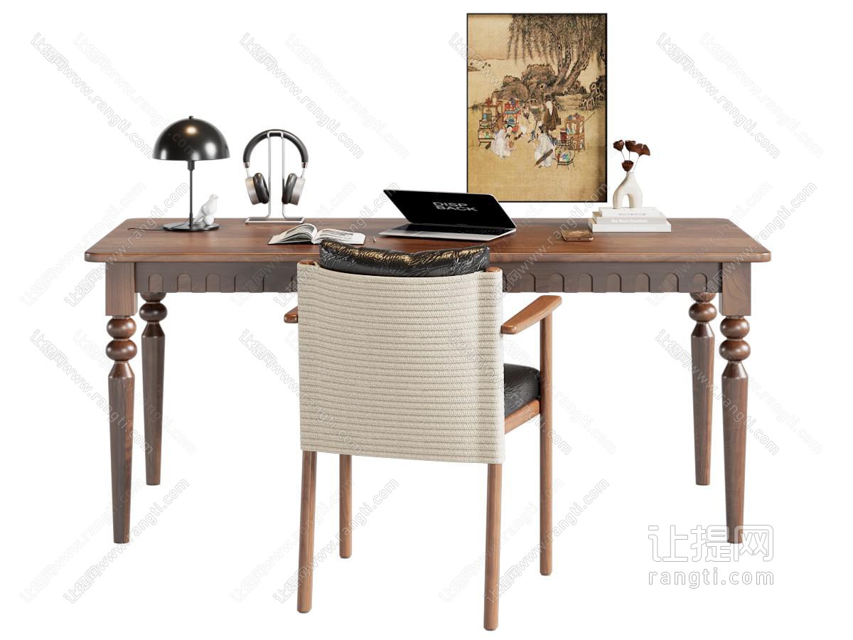 中古侘寂书桌椅