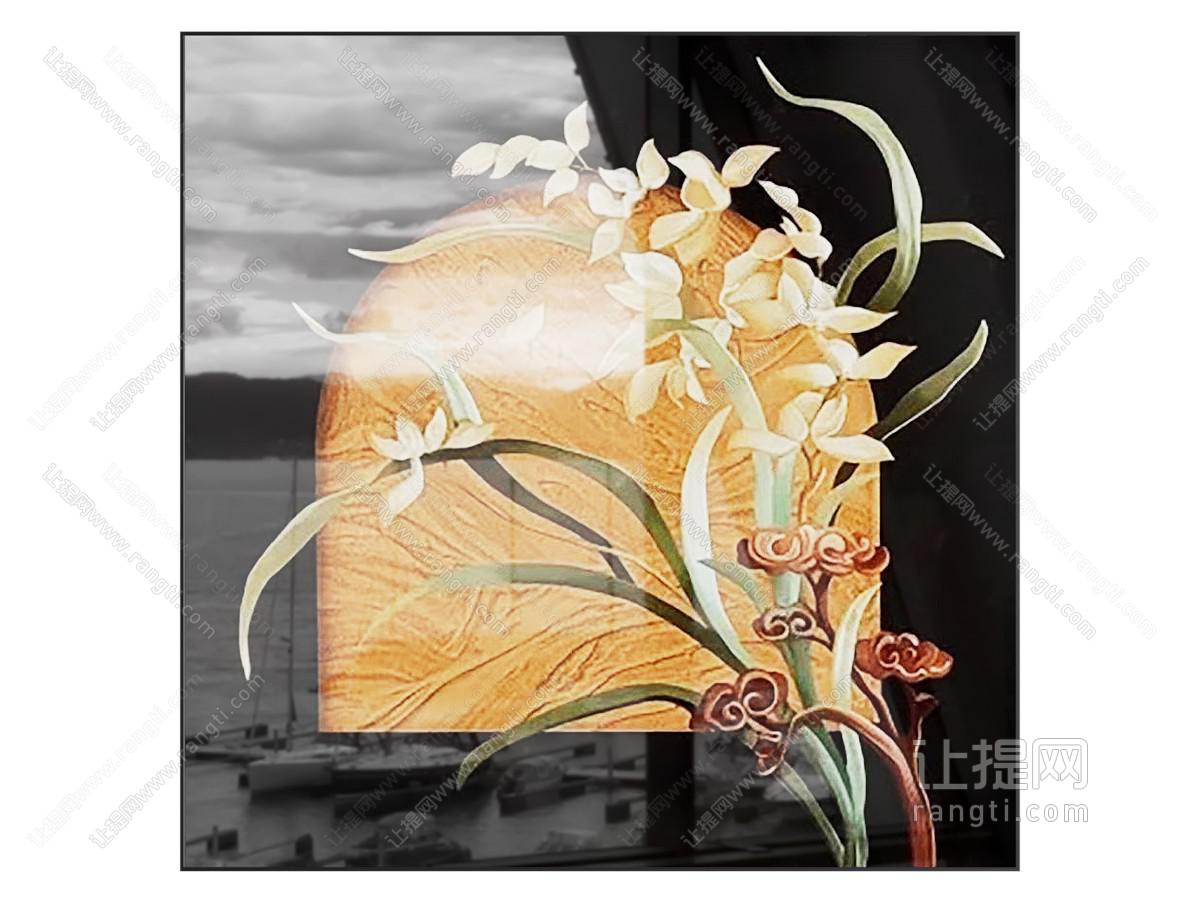 法式中古挂画