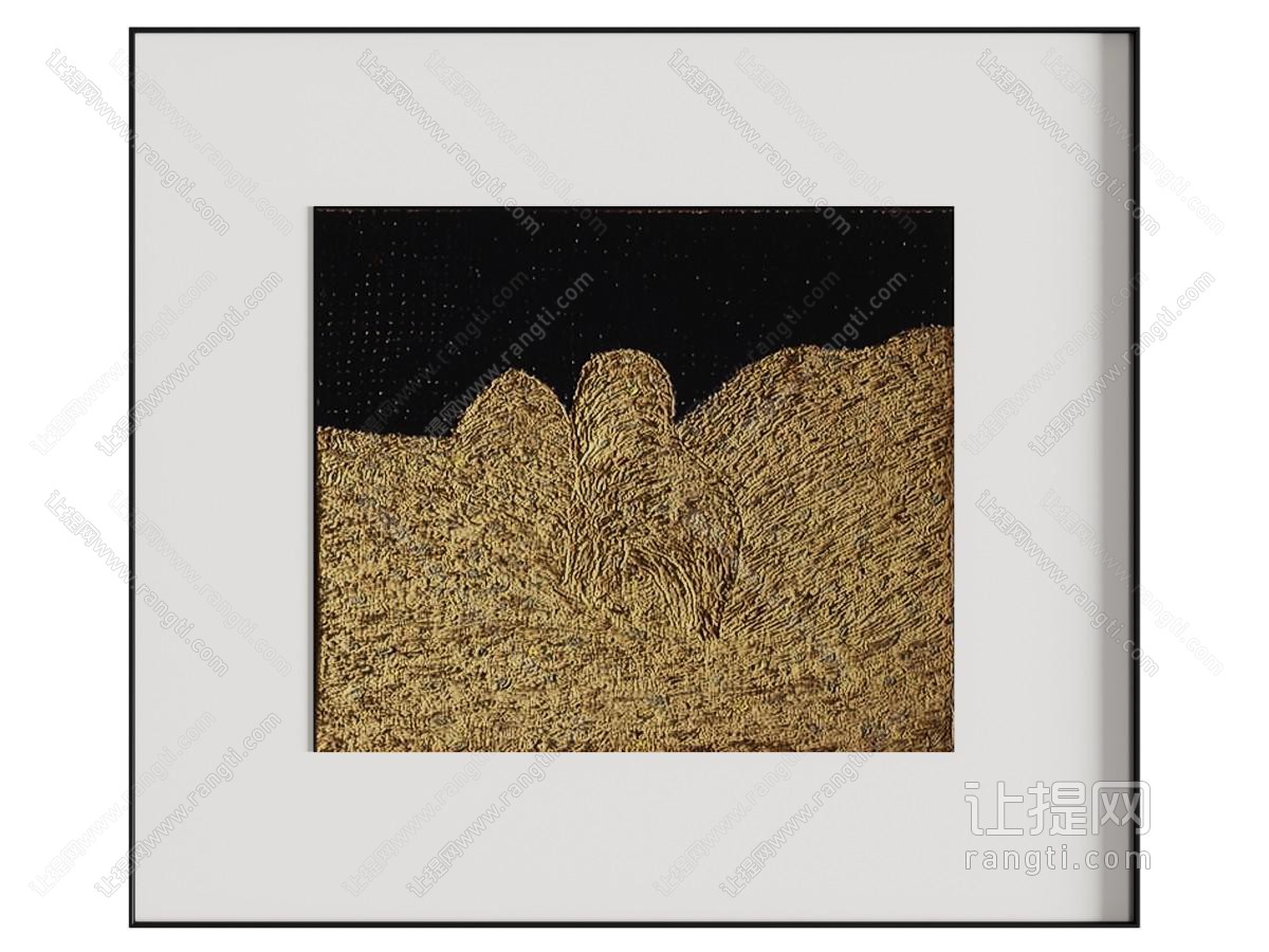 现代中古抽象挂画