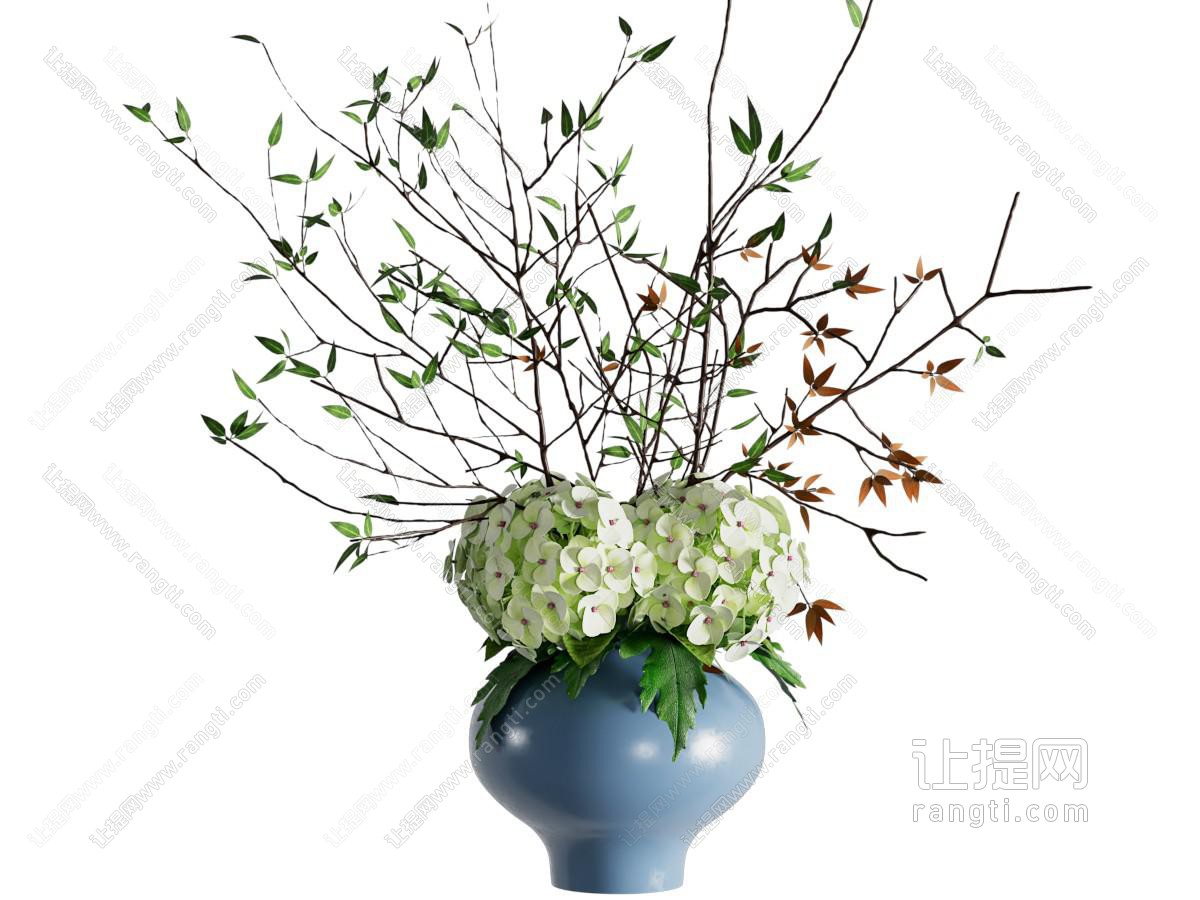 现代花瓶 花艺摆件 花艺盆栽 绿植花艺