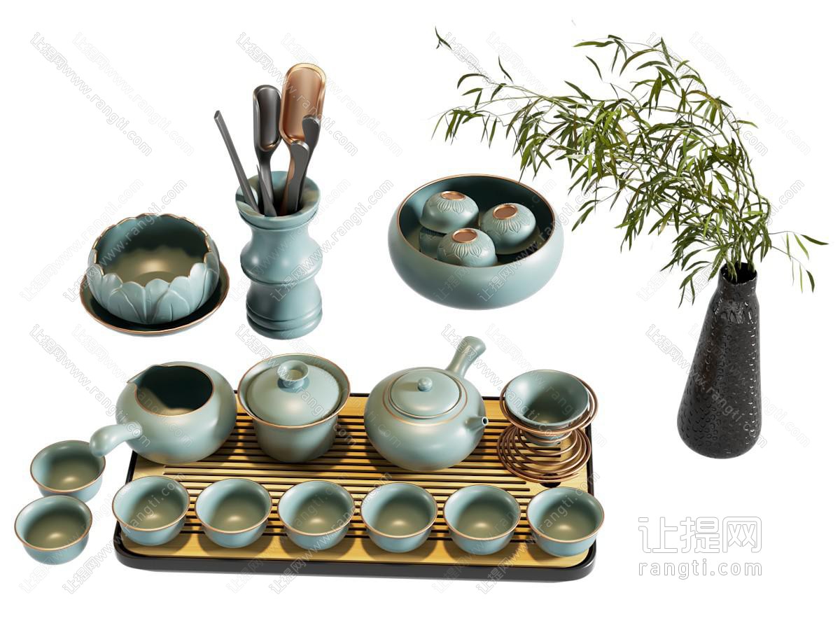 新中式茶具 茶杯 茶壶