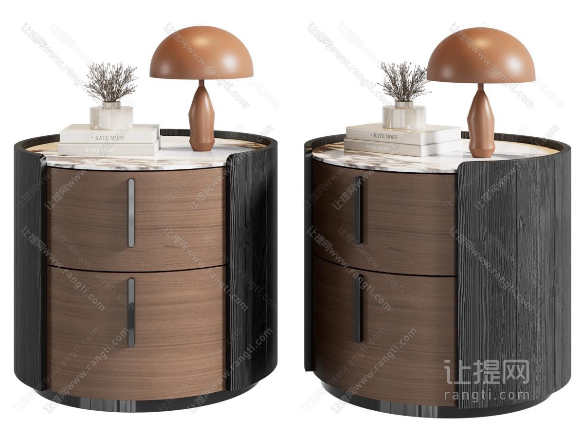 意式极简床头柜