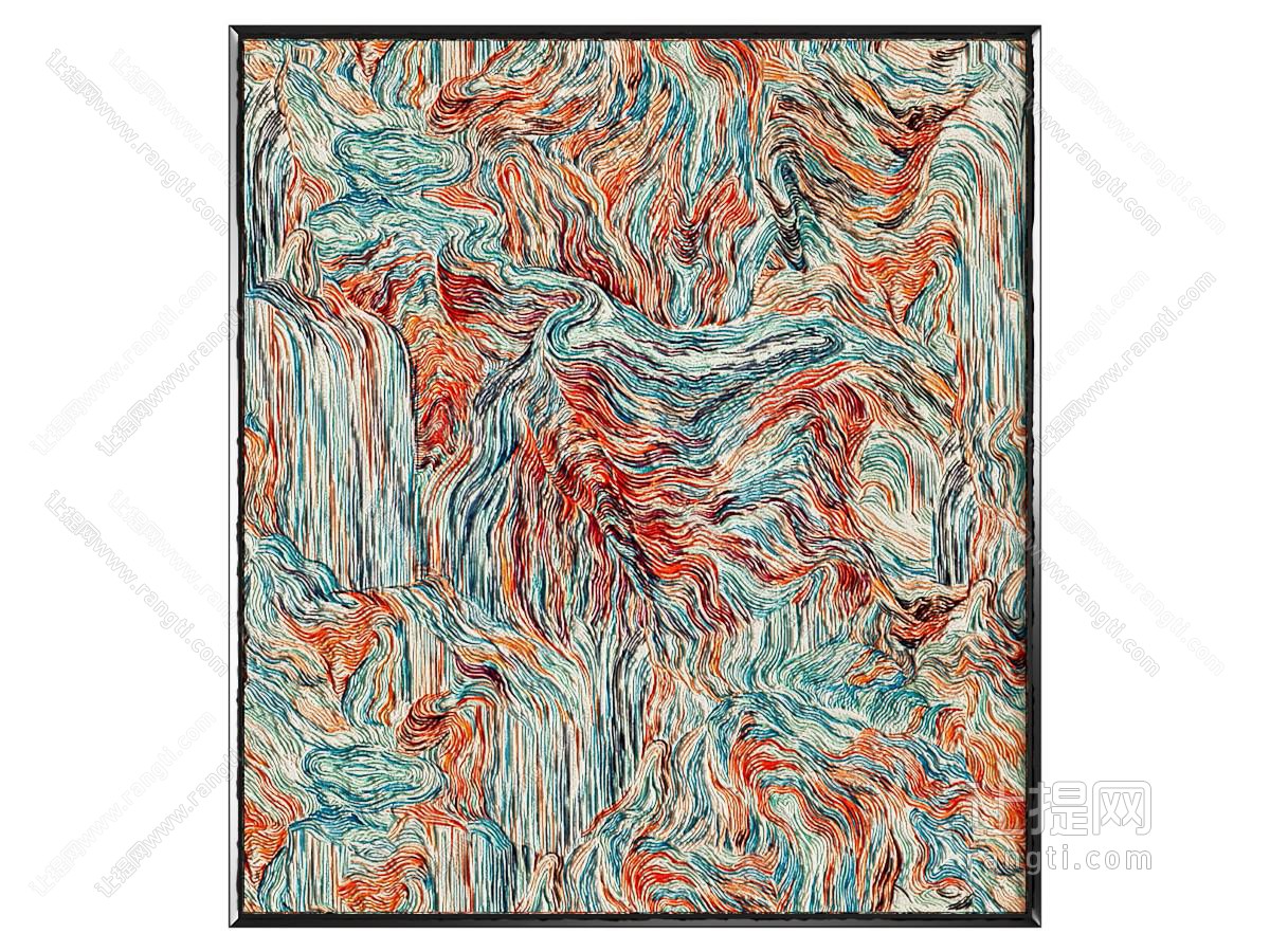 侘寂油画 抽象画 装饰画