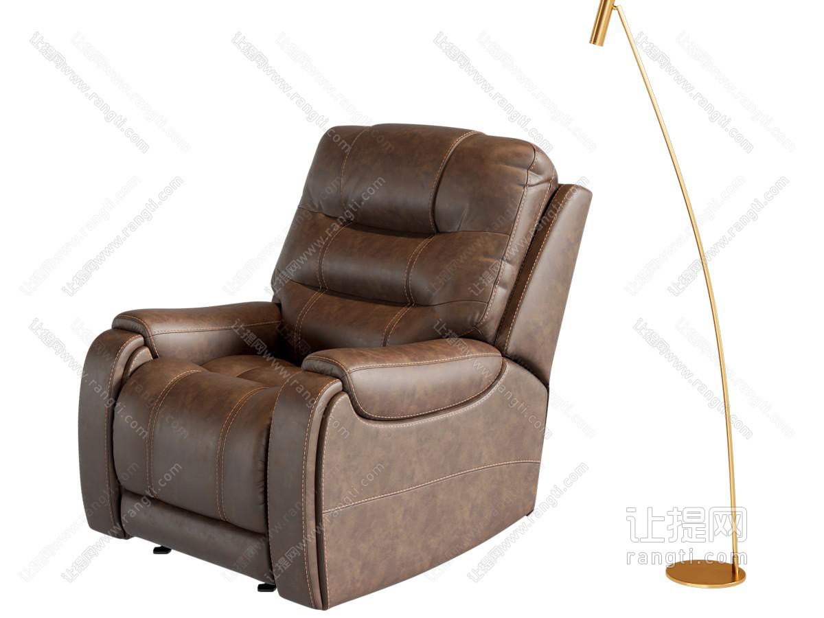 中古轻奢单人沙发
