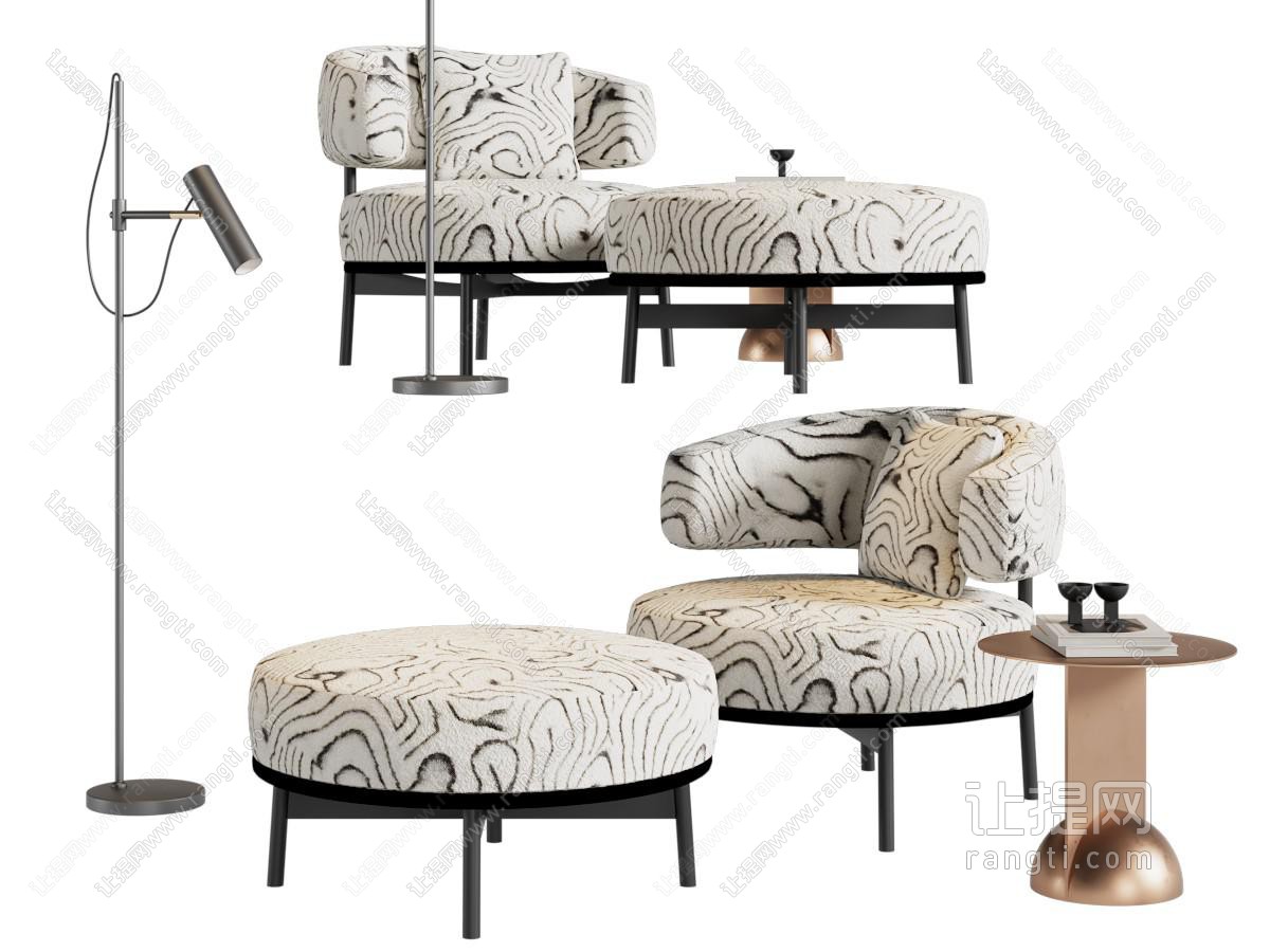 中古法式休闲椅