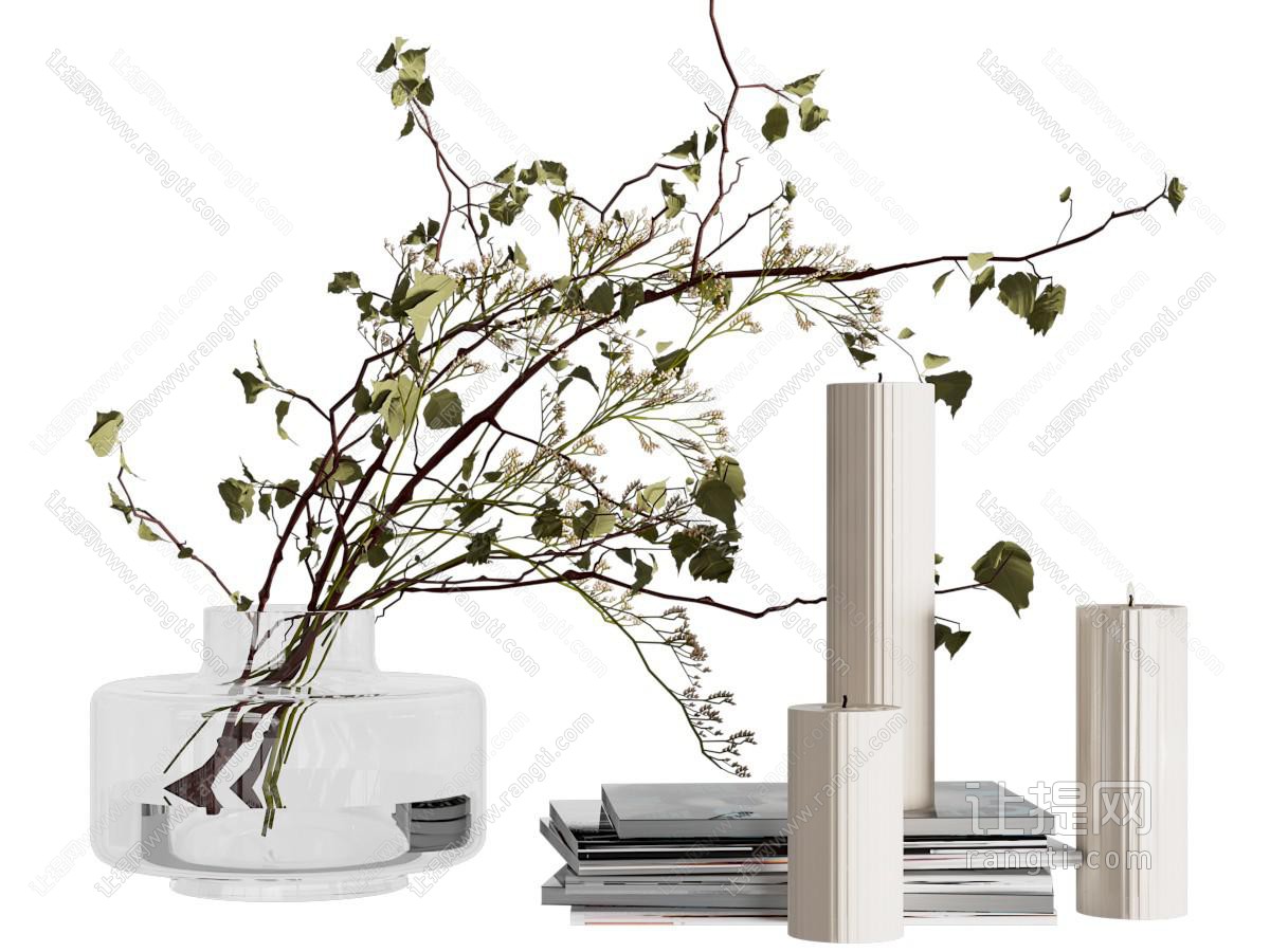 装饰品 摆件 水生植物 蜡烛