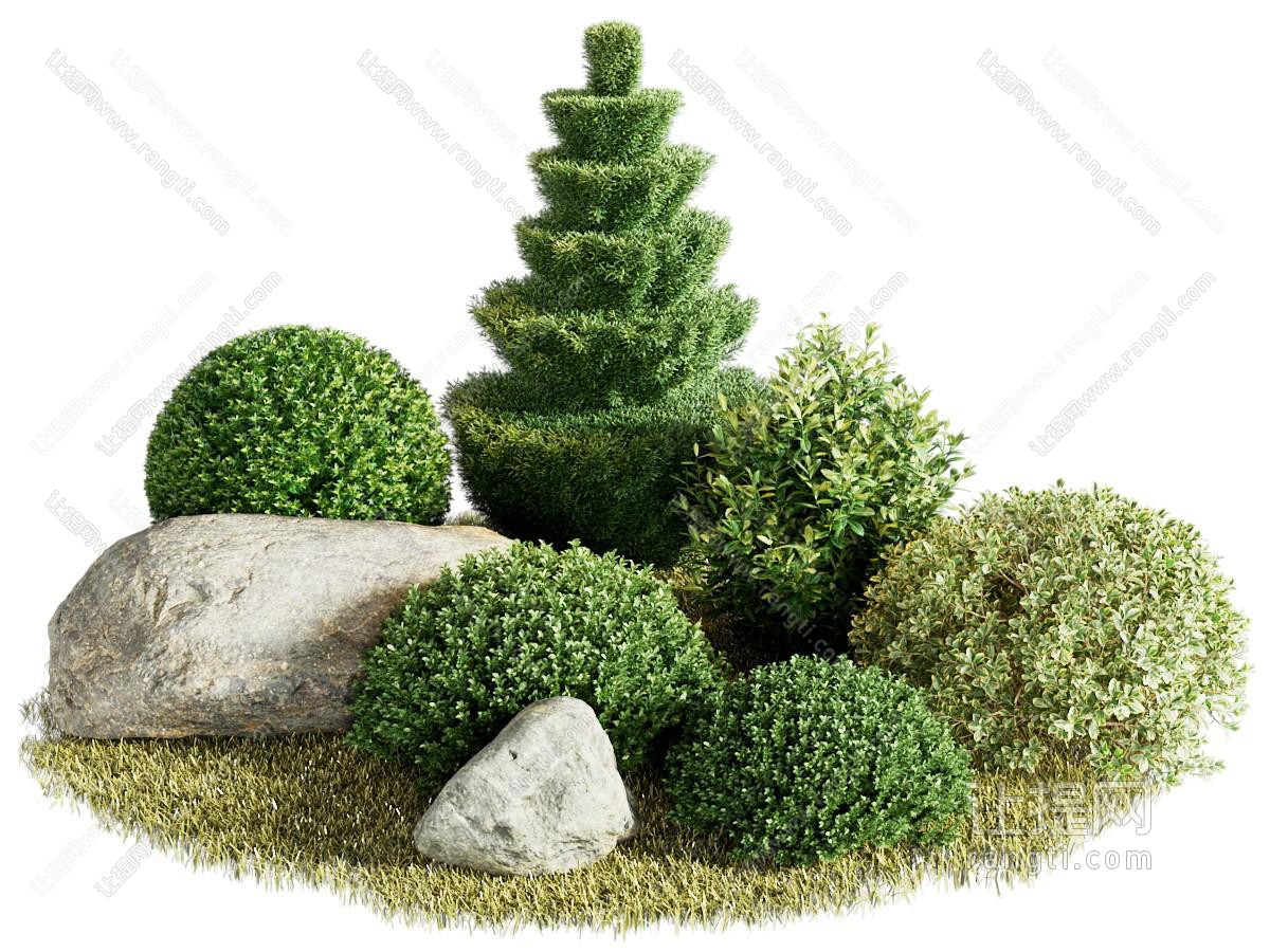 现代花草 灌木植物景观园艺小品