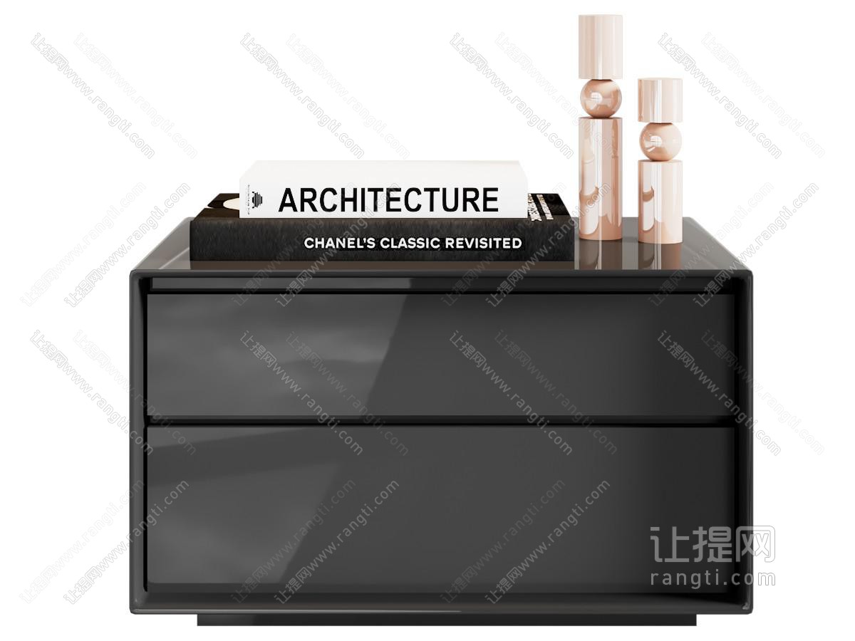 现代床头柜