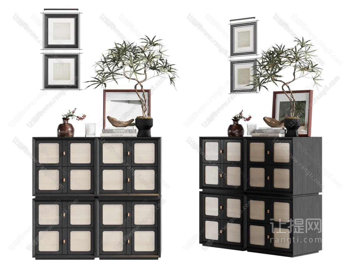 中古复古玄关柜