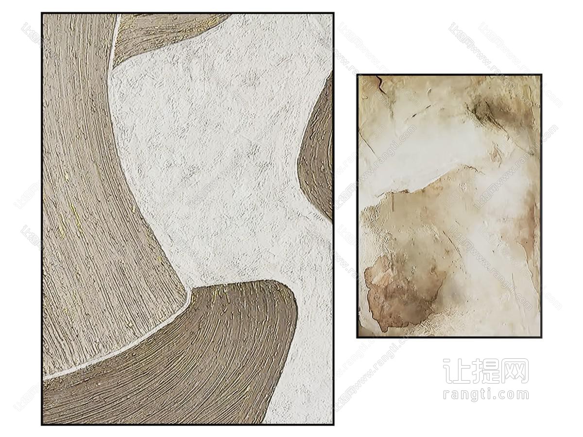 装饰画 肌理画 抽象画