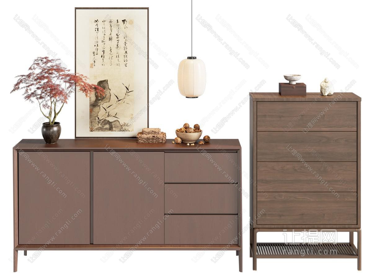 新中式玄关柜