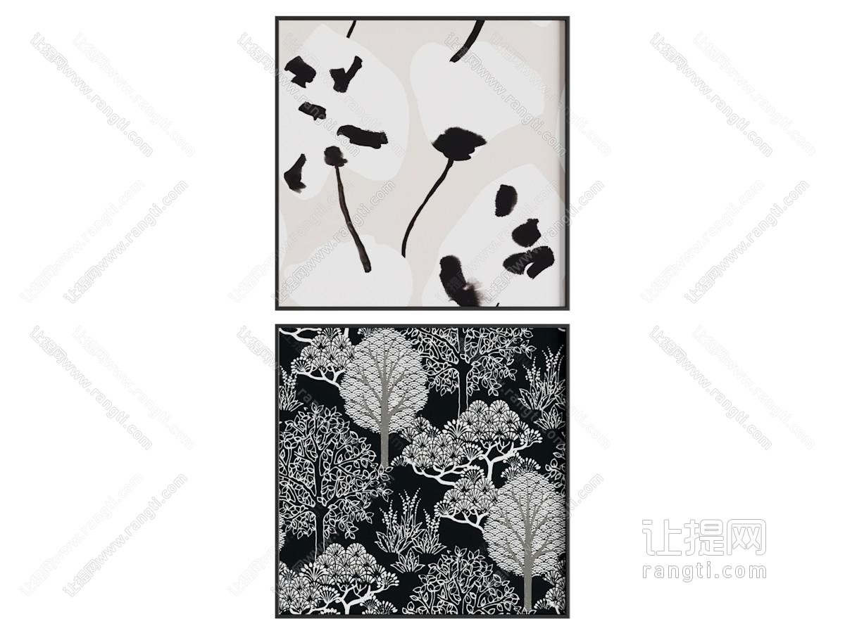 现代中古挂画