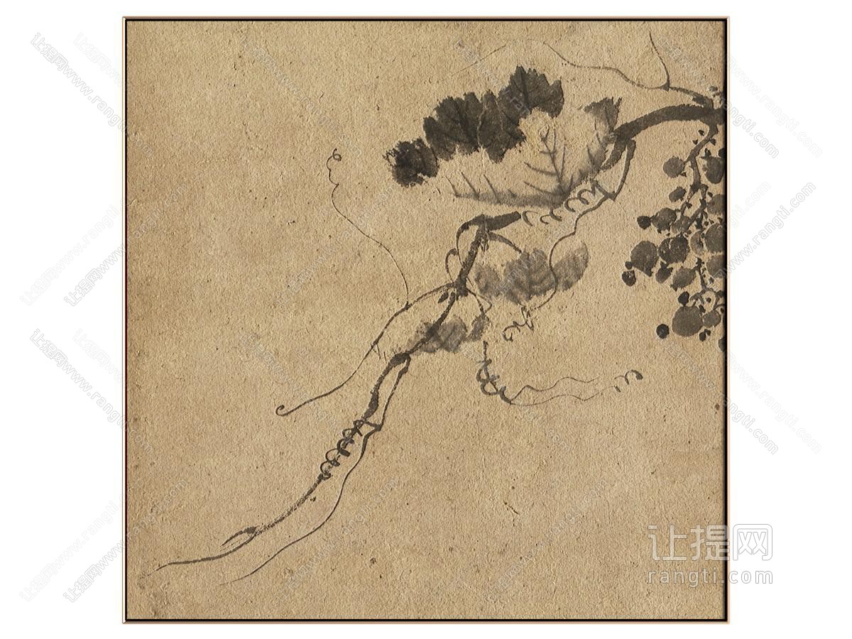 新中式侘寂抽象挂画