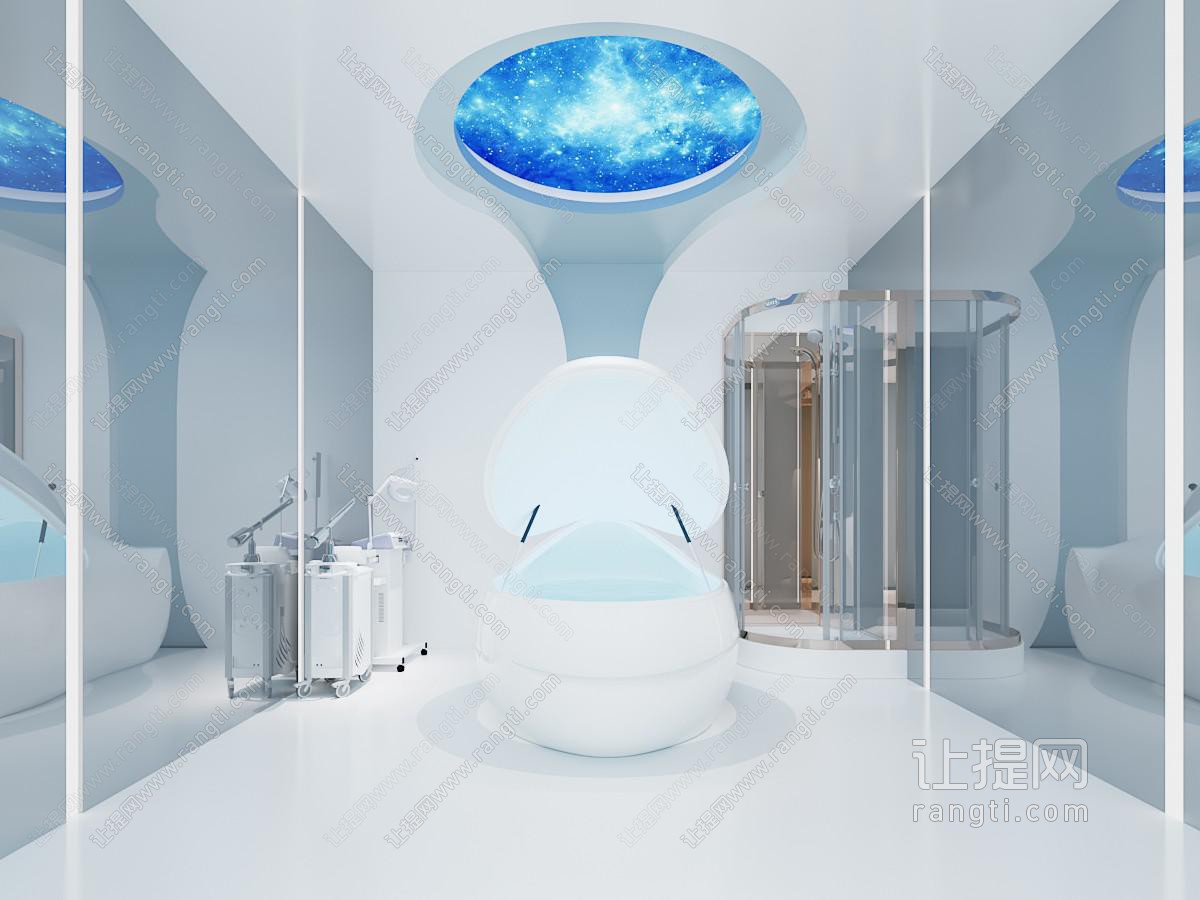 现代高端 SPA 美容院 健康管理中心 漂浮舱