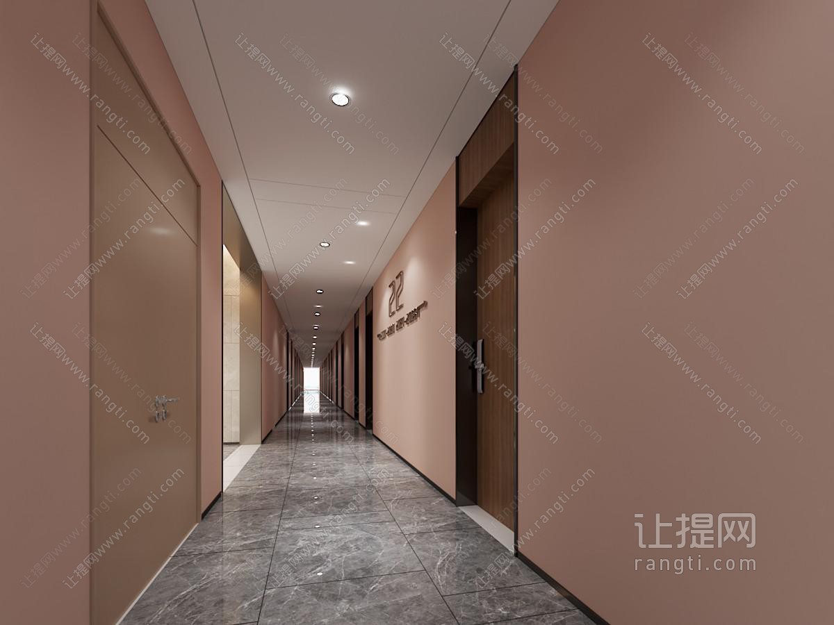 现代酒店玄关过道