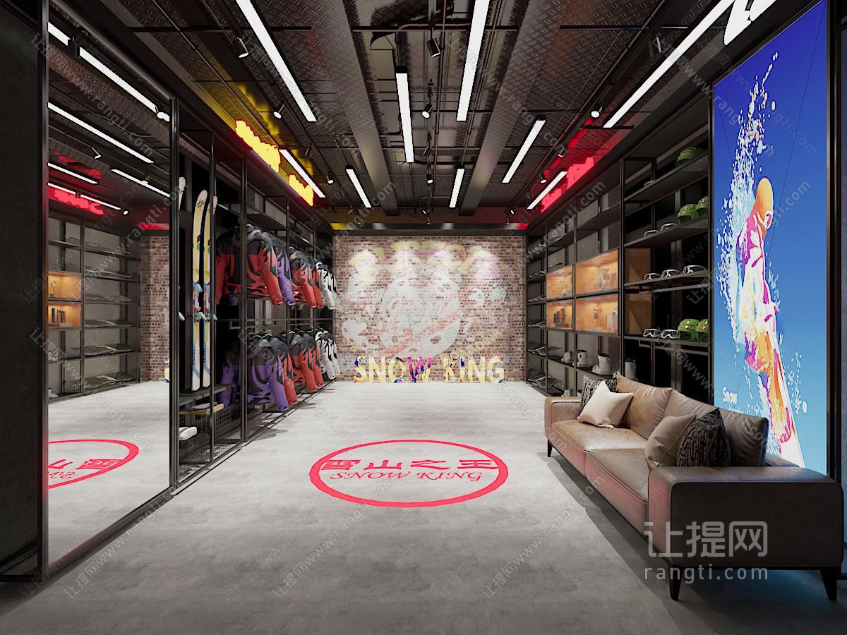 工业风服装鞋店