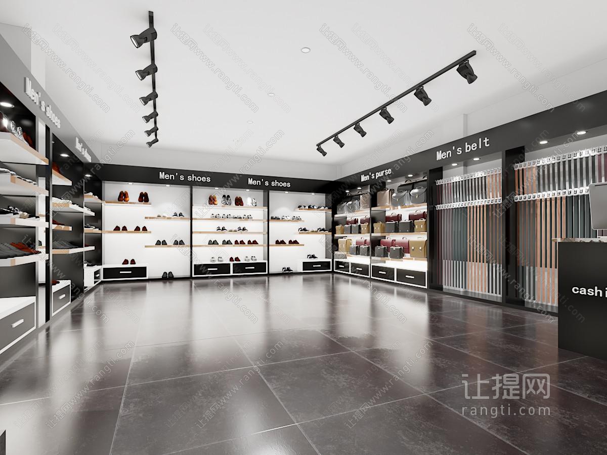 现代风格男士鞋帽店