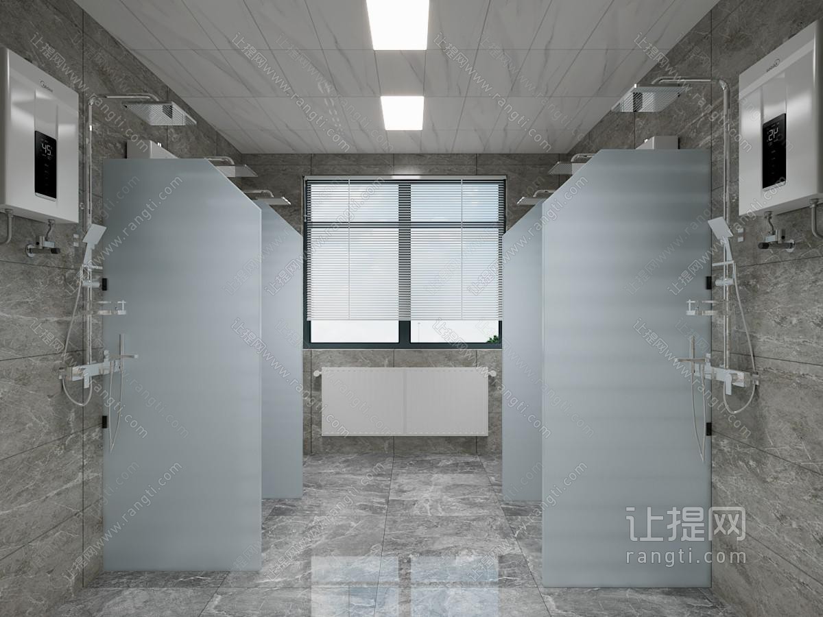 现代淋浴室