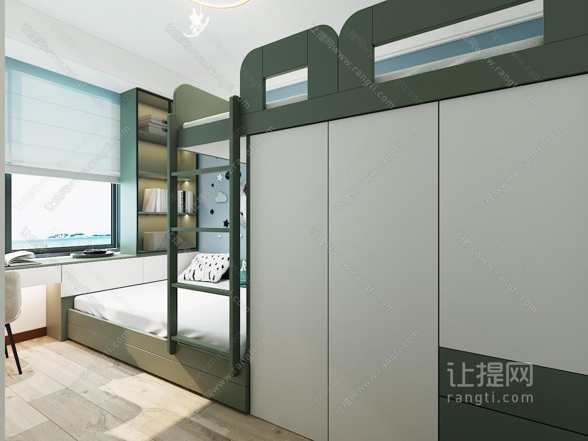 现代榻榻米儿童房