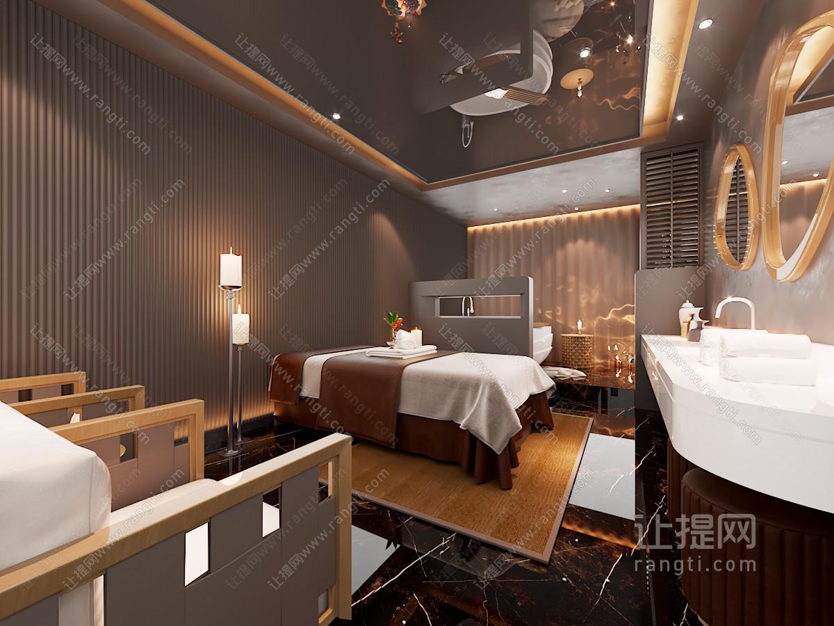现代侘寂足浴店