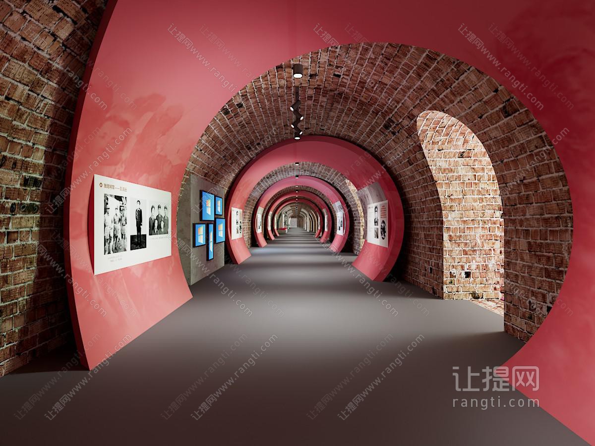 工业风隧道展厅展览