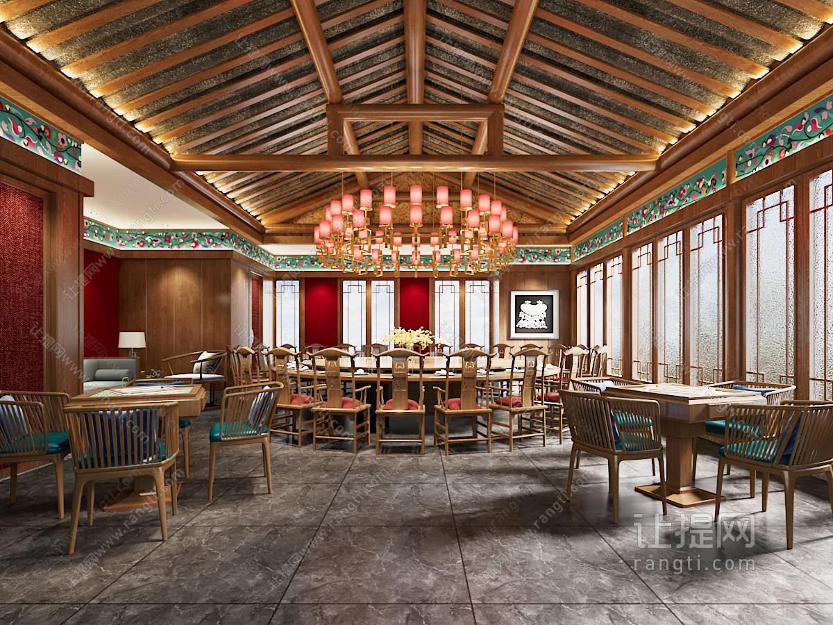 新中式酒店包厢包间