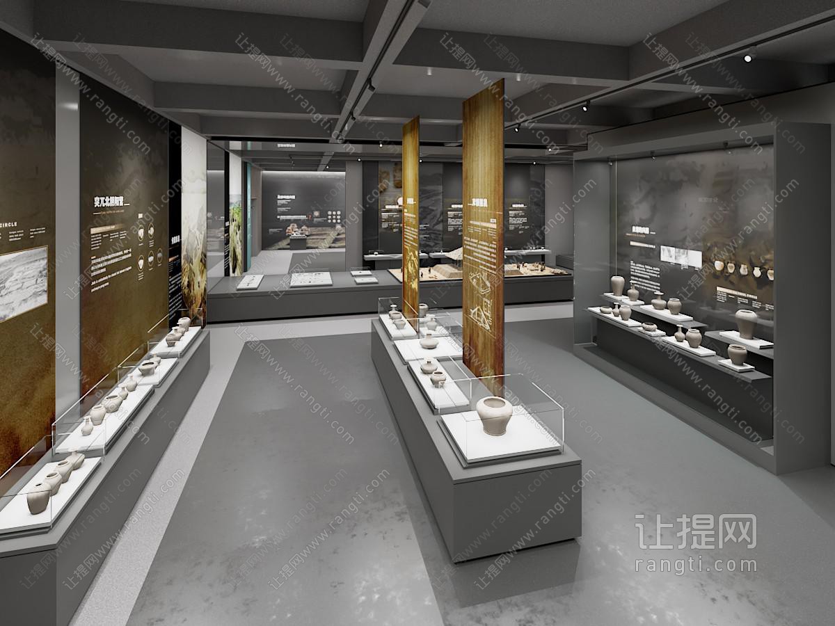 现代陶艺展厅展览