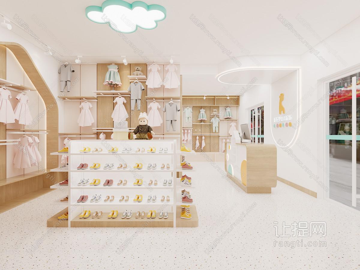 现代儿童服装专卖店