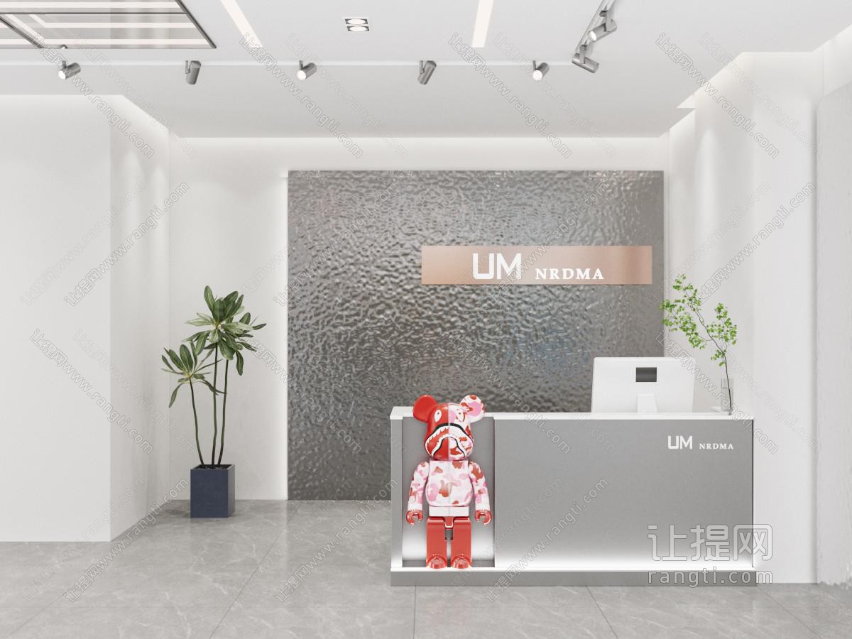 现代公司前台接待区