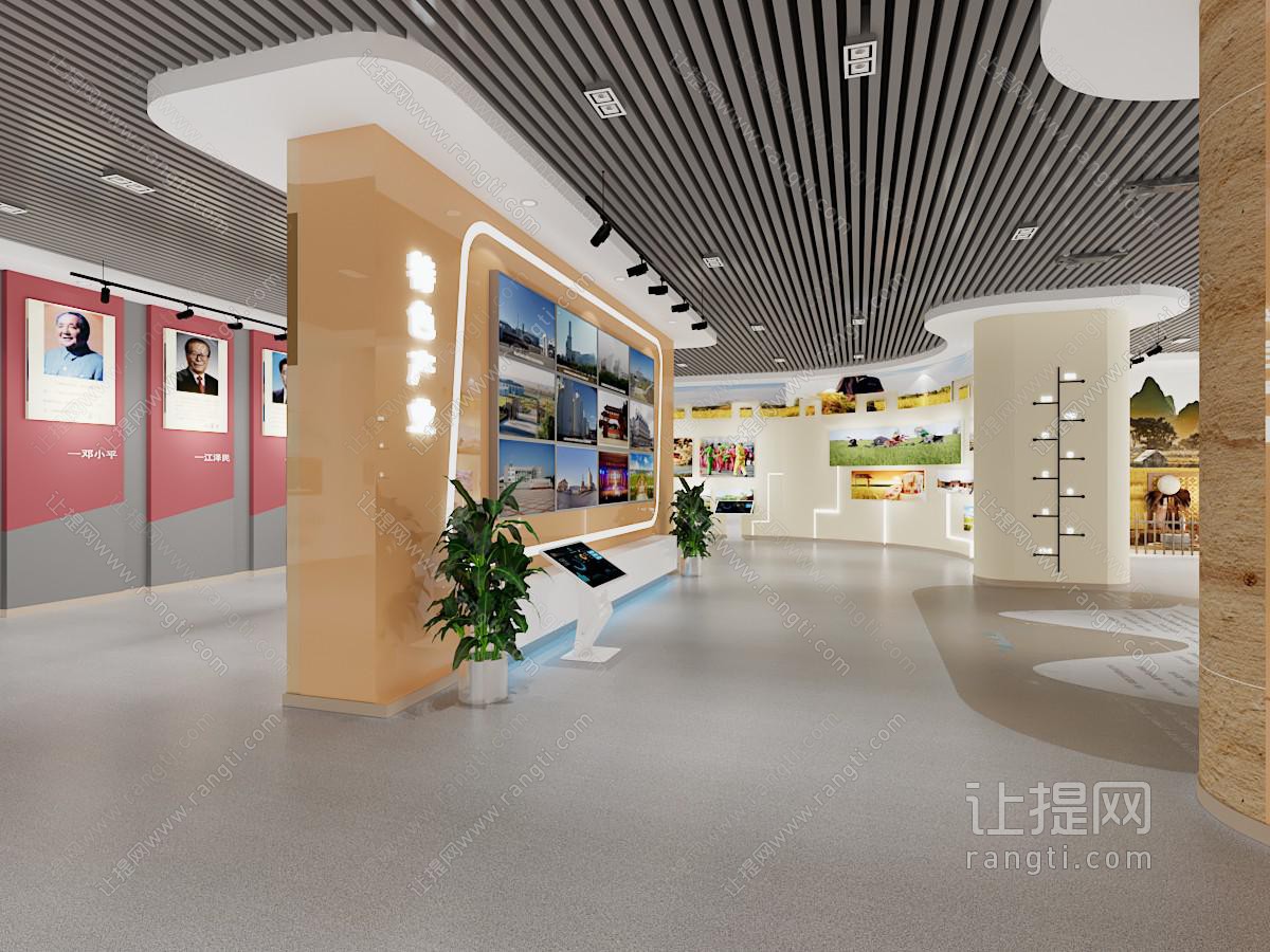 现代企业展厅展览