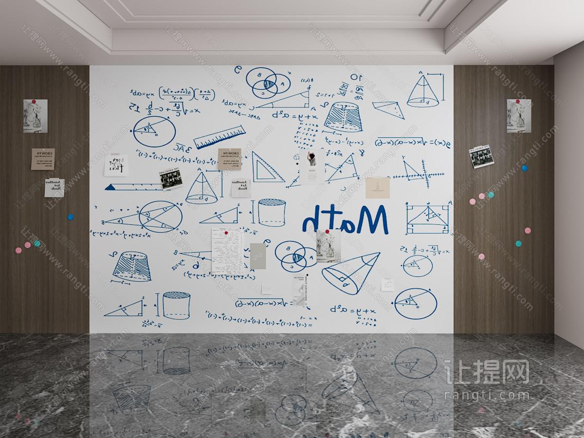 现代几何图形背景墙