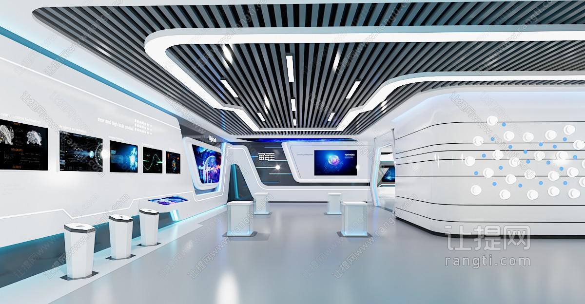 现代展厅 科技孵化器展示厅