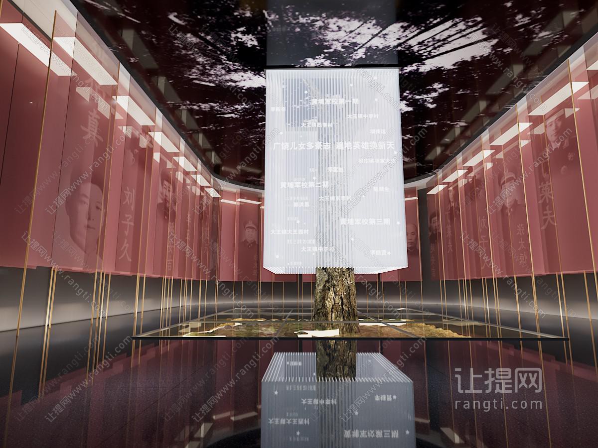 现代展厅展览前厅