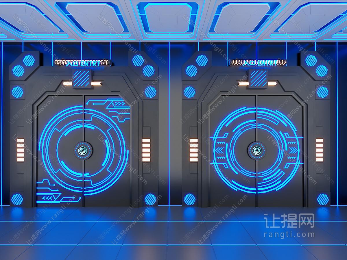 现代科技感大门