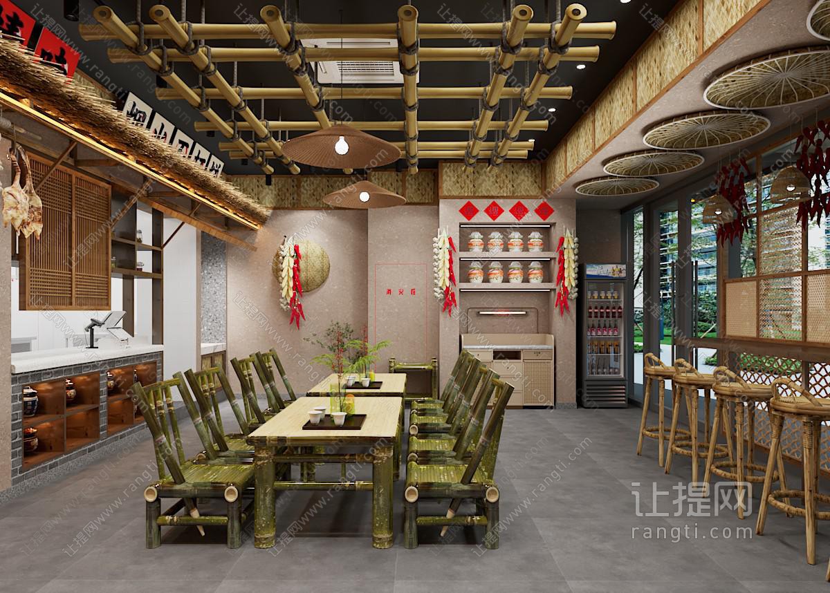 中式市井小吃店