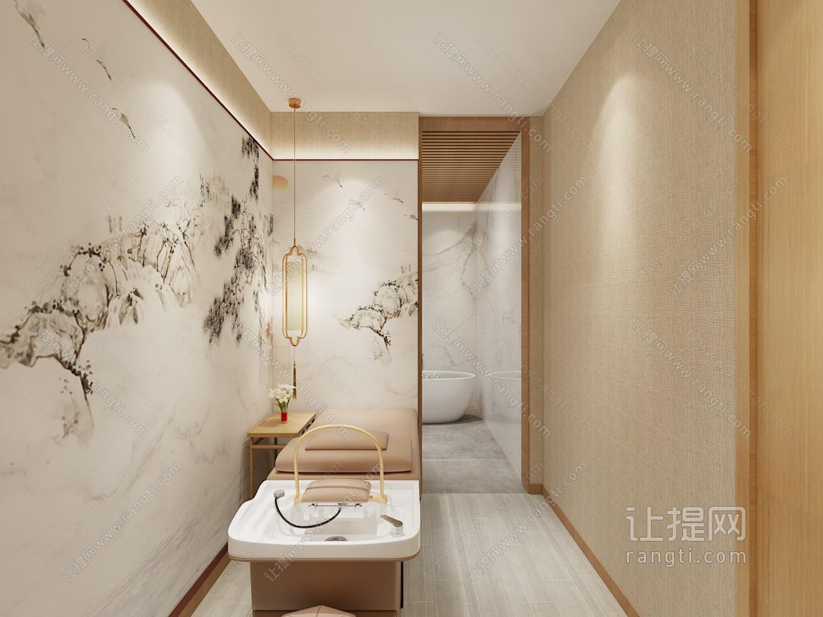 新中式足浴店 头疗房 采耳房 按摩房 美容房