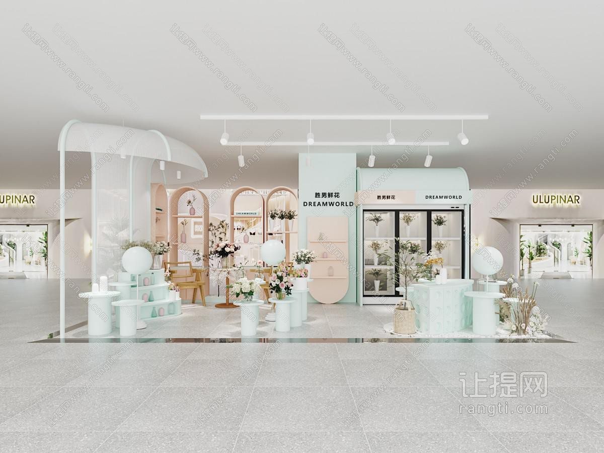 北欧花店 展柜