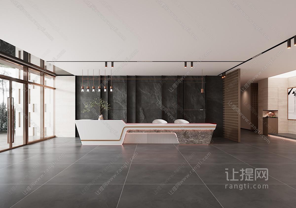 现代前台接待大厅