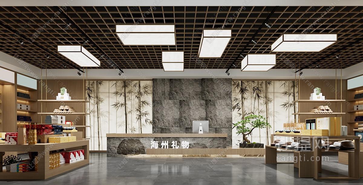 现代新中式茶叶专卖店 商业空间