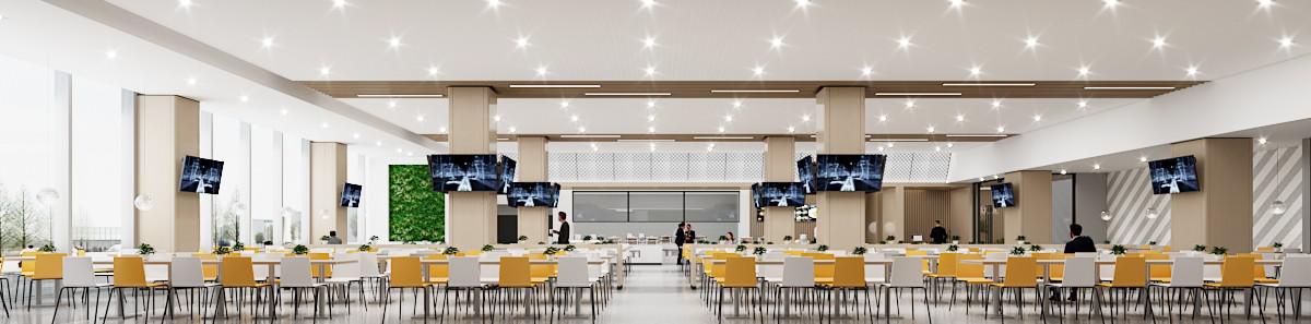 现代轻奢食堂 公司员工餐厅